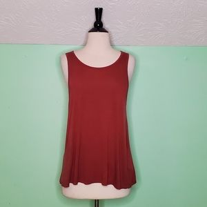 Rust Colored Open Back Tank Top